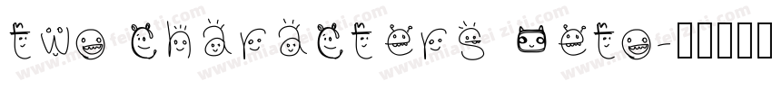two characters Seto字体转换